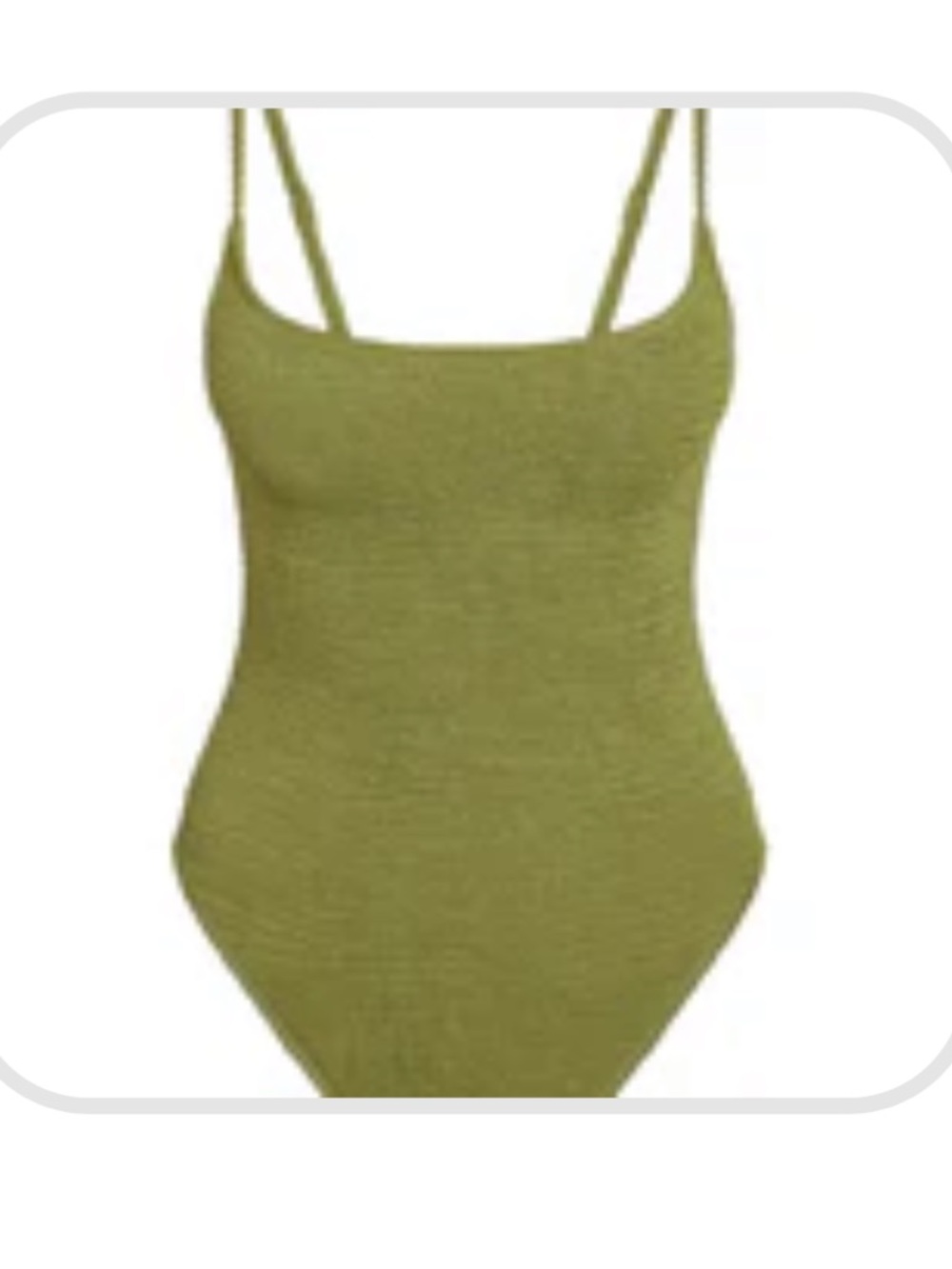 Monday Swimwear Bahamas One-Piece Swimsuit Vivid Crinkle Moss